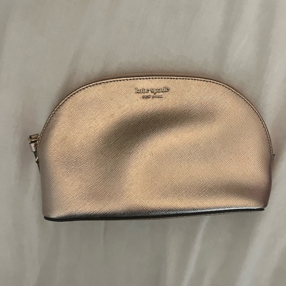 Kate Spade Rose Gold Makeup Bag
